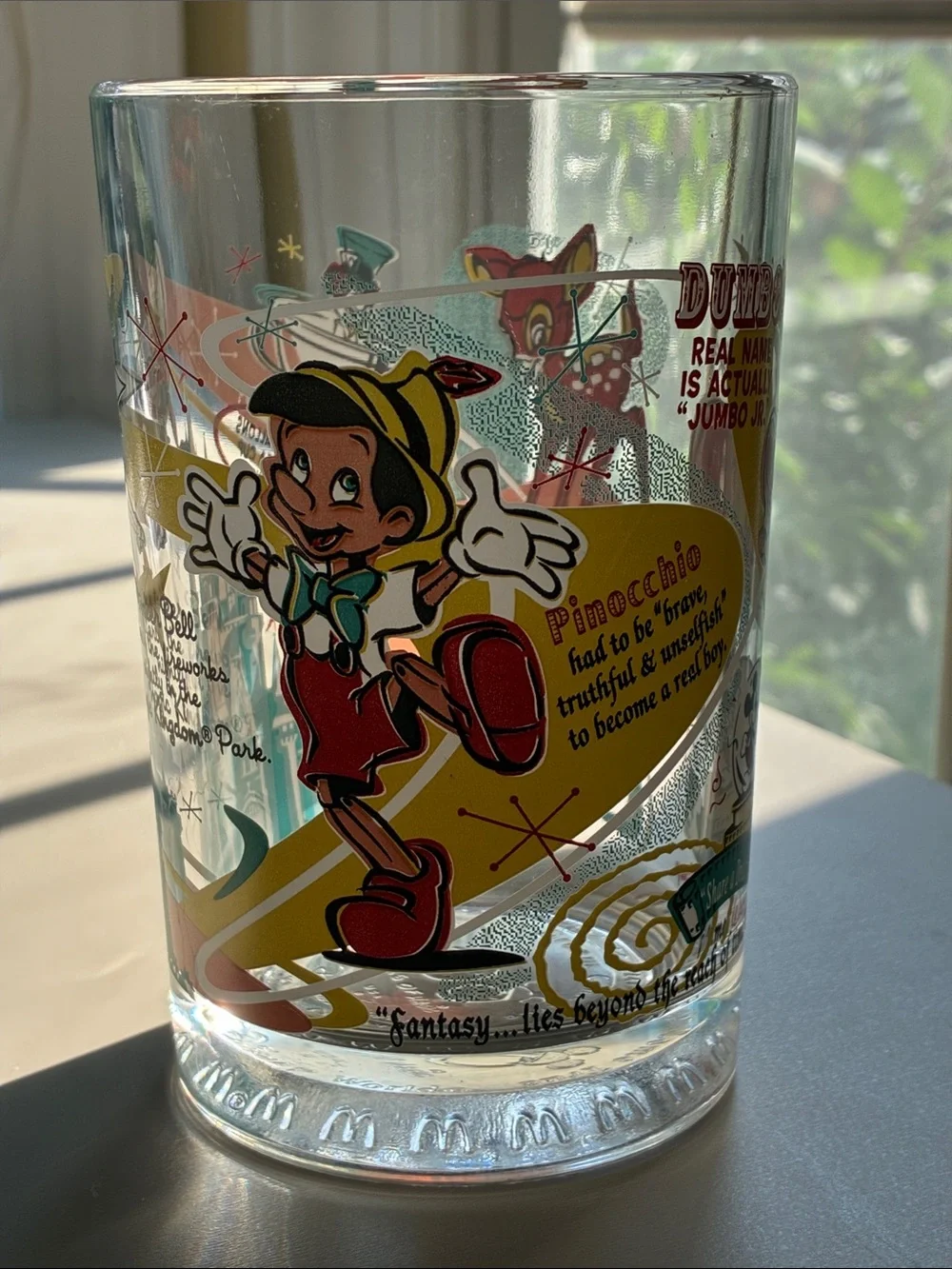 VINTAGE Walt Disney’s 100 years of Magic Glasses from (USA and Spain)